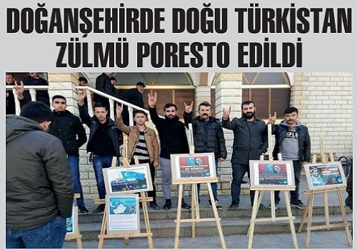 Doğanşehir'de Doğu Türkistan Zulmü Protesto Edildi